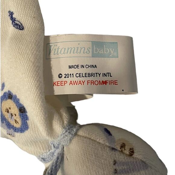 NEW Vitamins Baby Lion Plush Lovey Security Blanket 2 Pk Lay Me Down 2 Sleep HTF - Picture 5 of 7